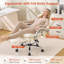 Fauteuil de direction avec repose-pieds, fauteuil de bureau inclinable et pivotant avec support lombaire-129204072