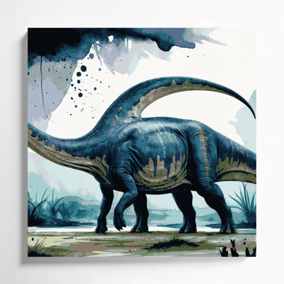 Art mural sur toile bleu
