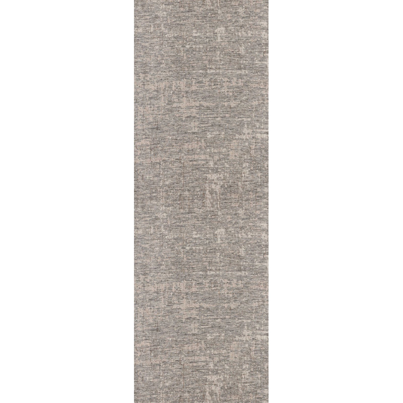 Tapis gris abstrait intérieur / extérieur, Tapis de couloir 2 pi 7 po x 13 pi