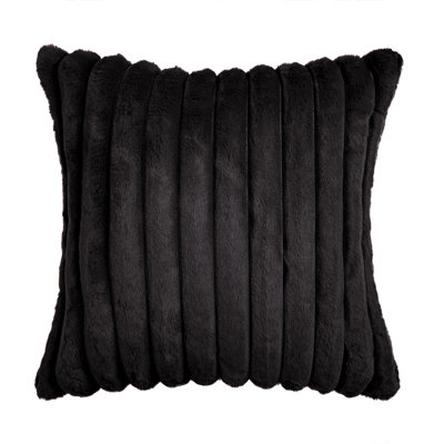 Housse de coussin carré en fausse fourrure