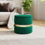 40cm Wide Cylinder No Pattern Standard Ottoman with Storage-370128604