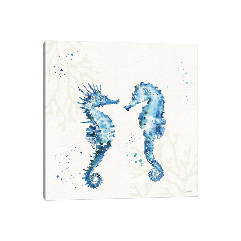 Deep Sea III No Words by Anne Tavoletti - Wrapped Canvas Painting, 45.72cm H x 45.72cm W x 1.91cm D