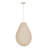 40 Watt Hanging Cocoon Fabric Pendant Lamp