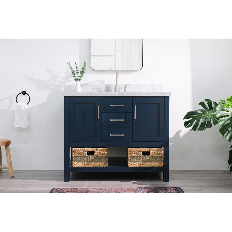 Bayhill 43'' W Single Vanity, Midnight Blue