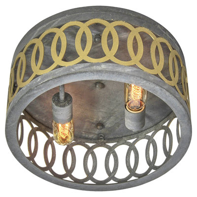 Plafonnier encastré 2 lumières New Orleans