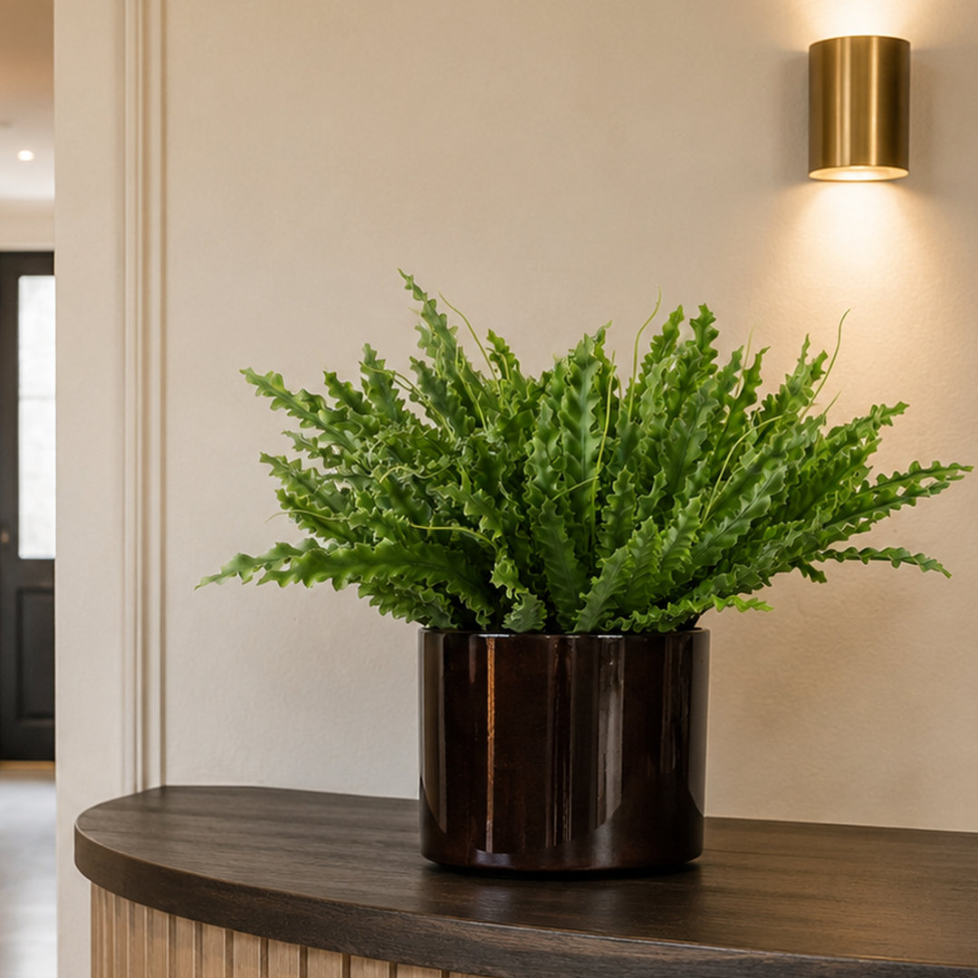 40 cm H Faux Foliage and Fern Plant