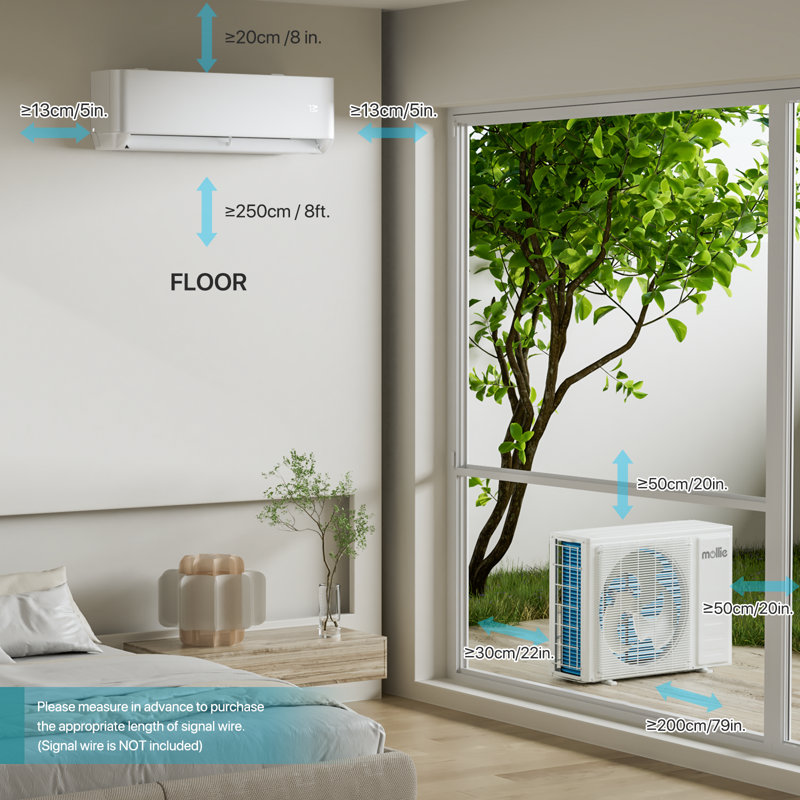 Heat Pump Wall Mounted Air Conditioner Heater Combo Design Home