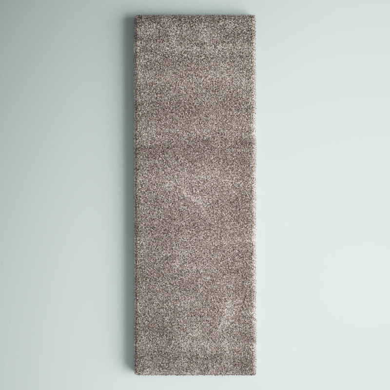 Tapis Assar, Tapis de couloir 2 pi x 18 pi, Ivoire / Gris