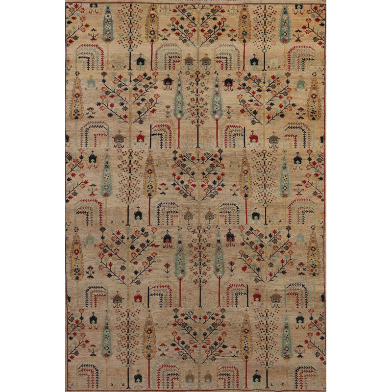 Handmade Wool Ziegler Oriental Area Rug 6x10