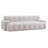 88 in.Cloud 3 Seater Chenille Sofa with Button Tufted Comfy Upholstered Couch,Silver lining
