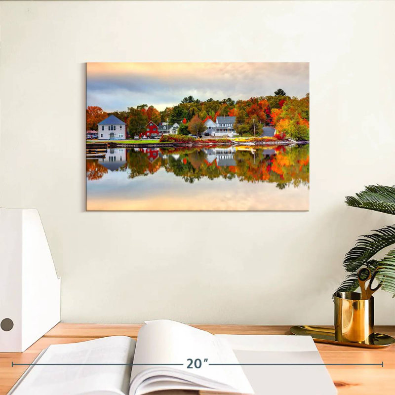 Couleurs d'automne du lac Moosehead, H 8 po x l 12 po