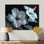 Hibiscus blanc et rose transparent - art mural hibiscus