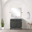 Ensemble de meuble-lavabo simple avec miroir et robinet