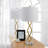 Hallye 30.25" Crystal Gold/Clear Table Lamp Set
