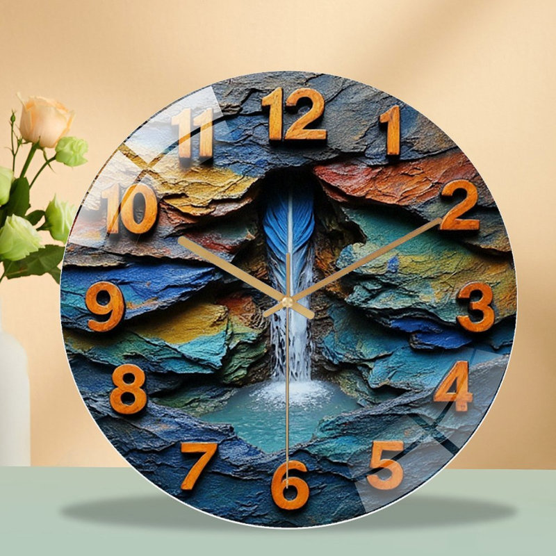 Horloge murale en pierre 12 po