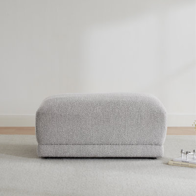 Bodhild Boucle Upholstered Ottoman