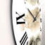 Gris et nuages dorés beiges I - Horloge murale moderne-60187360