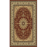 Aaronarthur Oriental Area Rug in Burgundy