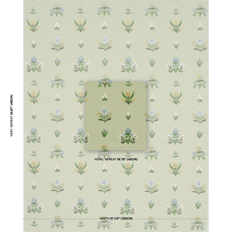 Elmslie Embroidery Fabric, Leaf