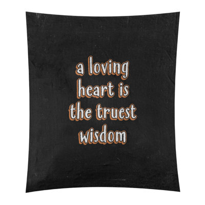 Tapisserie en polyester avec citation en polyester