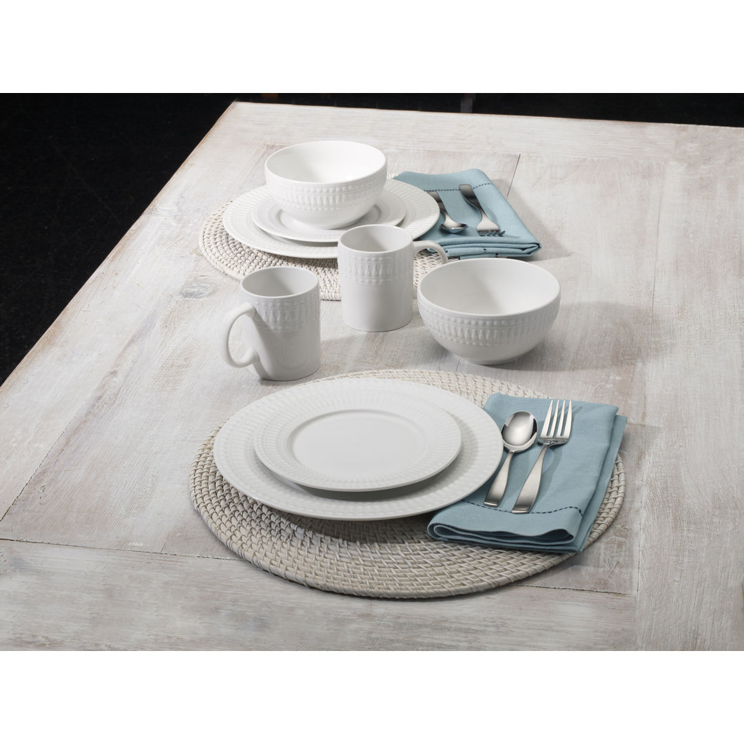 Pfaltzgraff Cassandra 16-Piece Porcelain Dinnerware Set, Service for 4 Pfaltzgraff
