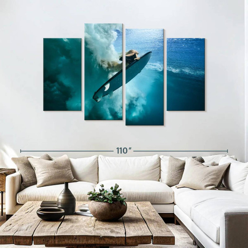 Sireci Surfer Duck Dive, 54" H x 84" W