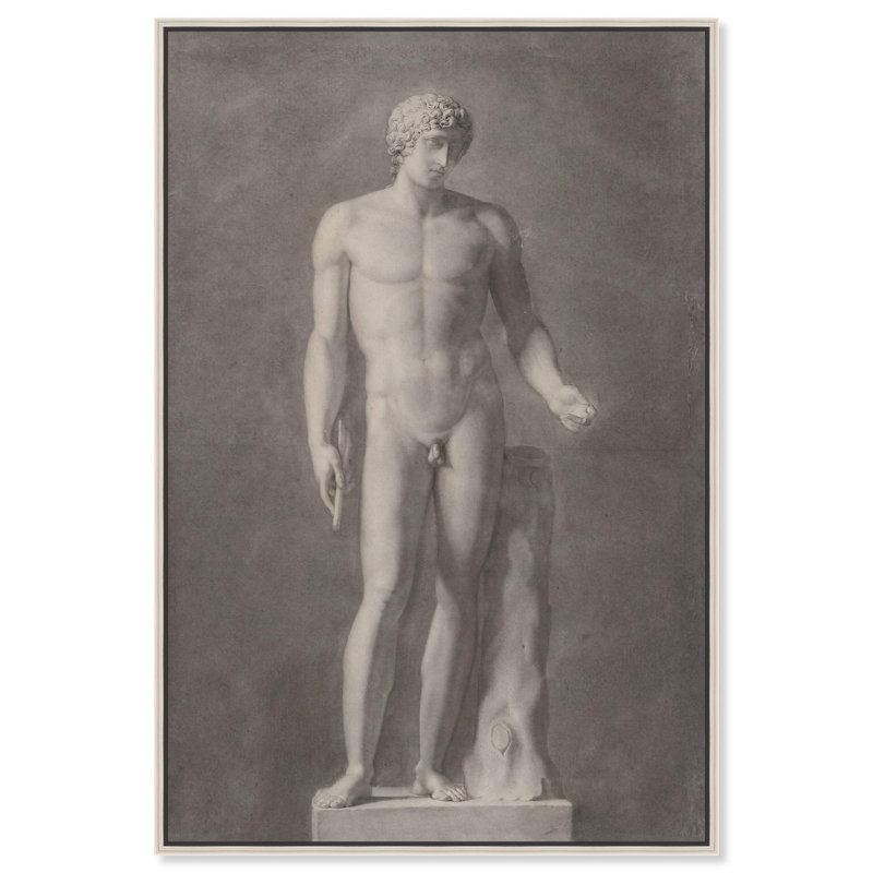 Adonis, toile classique par Art Remedy, H 16 po x l 11 po x P 1,2 po, Cadre argenté