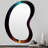 Chakra First Movement Meditation - Abstract Geometric 3D Shapes Irregular Modern Large Wall Mirror-2023054253