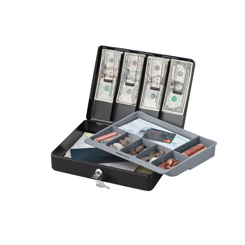 SentrySafe Deluxe Cash Box with Key Lock