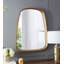 Miroir mural 27 po x 37 po avec cadre en bois Irrgeular