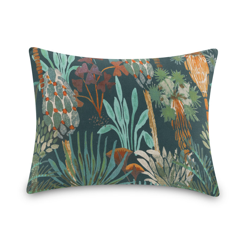 Phoenix Tropical Multicolor Cotton Queen Duvet Cover Set