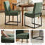  Ensemble de 4 chaises d'appoint 19,5 po en chenille-680317807-689483828