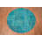 Distressed Modern Patchwork Round Area Rug 5x5