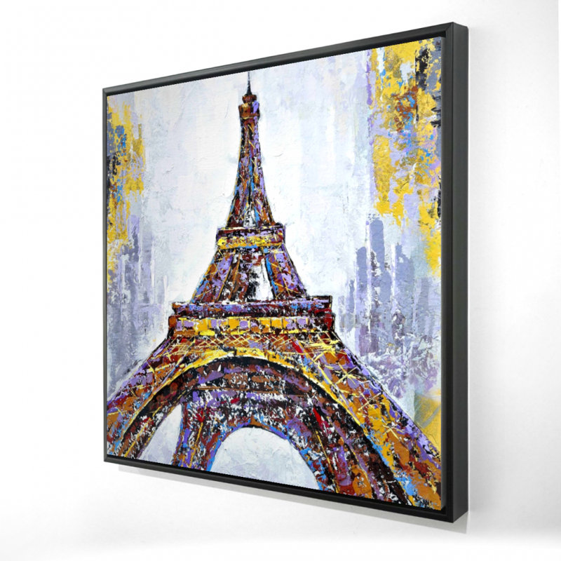 " Abstract Paint Splash Eiffel Tower "
