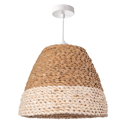 Porum 1 - Light White/Beige Dome Pendant