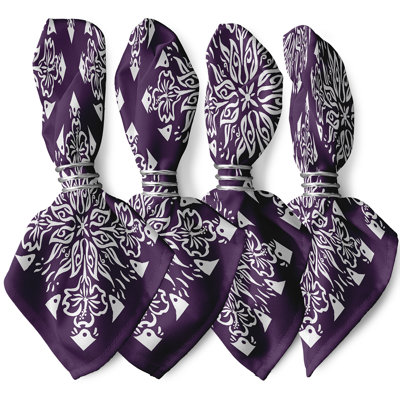 Chickeinno Polyester Geometric Square Napkin