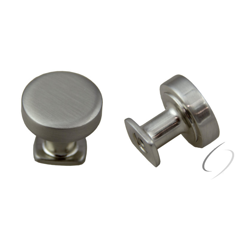 Poignée cylindrique de 1 po de diamètre, Nickel satiné