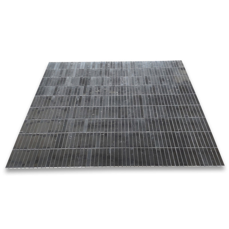 Carreau de mosaïque linéaire en marbre 12 po x 12 po pour mur et plancher