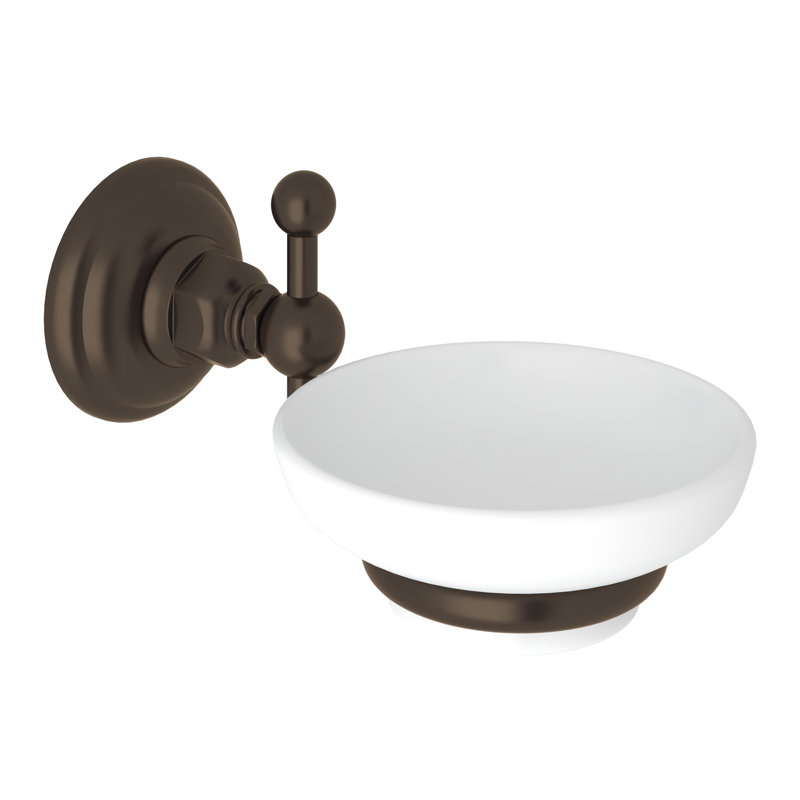 Country Bath Rohl Wall Mount Soap Dish, Tuscan Brass