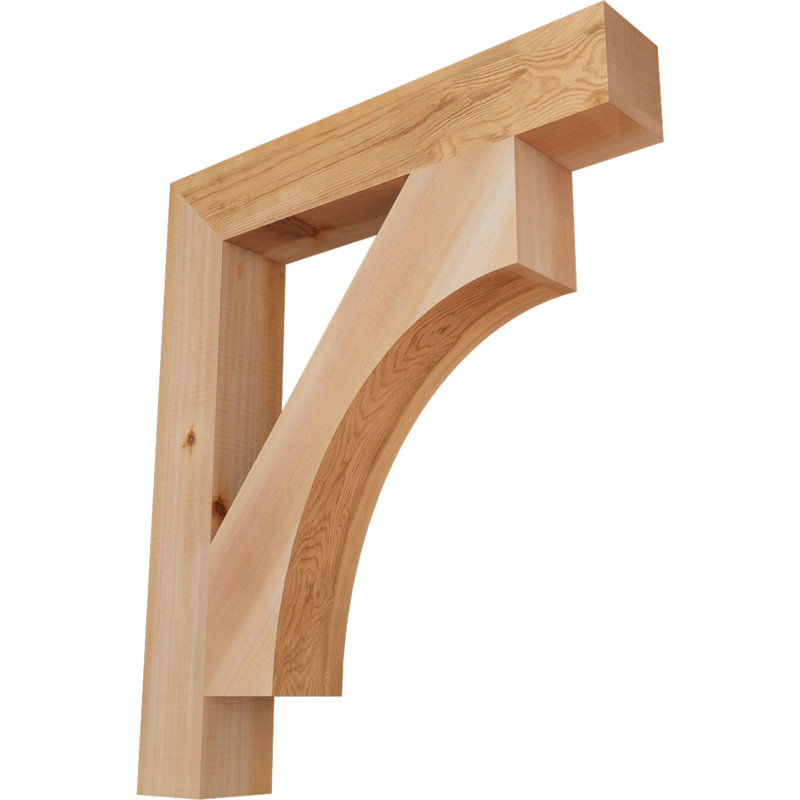 Support Westlake Block, Cèdre rouge de l'Ouest (lisse), H 28 po x l 3,5 po x P 24 po