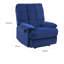 Fauteuil inclinable lève-personne standard en velours large de 36 po Costina-420316921