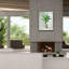 «Greenhouse Palm 2 Chevron Pot» par Danhui Nai, art mural sur toile-415863817