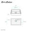 Évier de cuisine encastré à simple cuve en acier inoxydable 27 x 19 Tourner-53580684