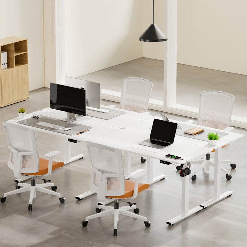 Adjustable Metal Base Standing Desk, 118cm H x 120cm W x 60cm D