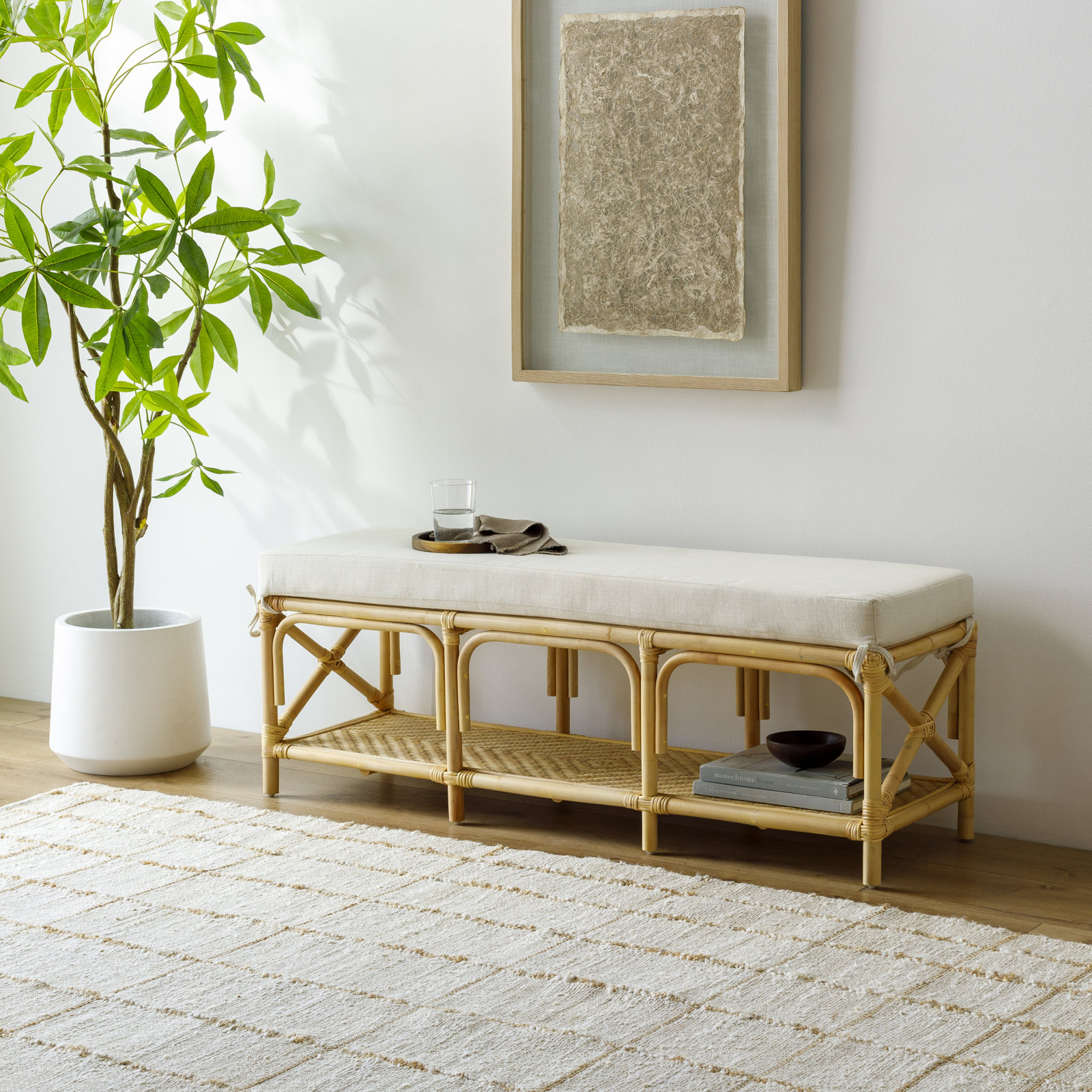 Jette 53" Bench, Natural