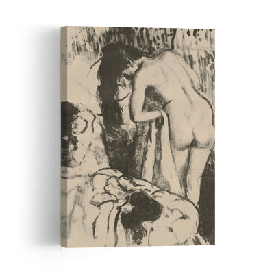 Nude Woman Standing, Drying Herself, C.1891-92 Abstract Contemporary Wall Art Print by Edgar Degas - Wrapped Canvas Print