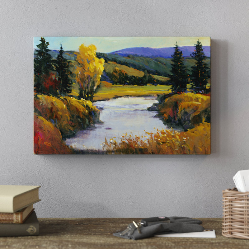 Purple Mountain View I by Timothy O' Toole - Painting Print, 30cm H x 46cm W, Wrapped Canvas