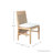 Savannah Teak Extended Back Side Natural Teak
