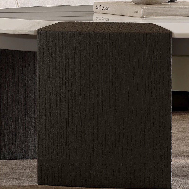 Table basse moderne simple ronde en marbre
