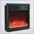 Indoor Electric Fireplace Mirror Cabinet with Crystal Accents, TV Stand | Electric | American Design